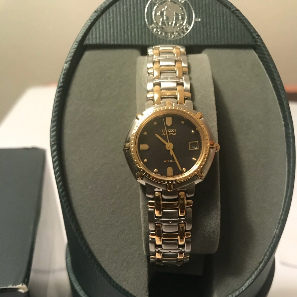 CITIZEN ECO-DRIVE WOMEN'S WATCH TWO TONE GOLD